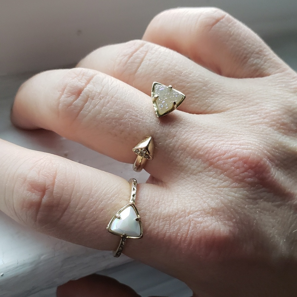 Kendra Scott Druzy Ring set